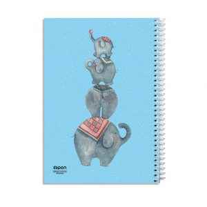 دفتر40برگ نقاشی سیمی فیلی الیپون کد253کارتن52عددی