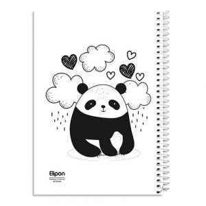 دفتر60برگ نقاشی سیمی وزیری فانتزی الیپون کد255کارتن 72عددی