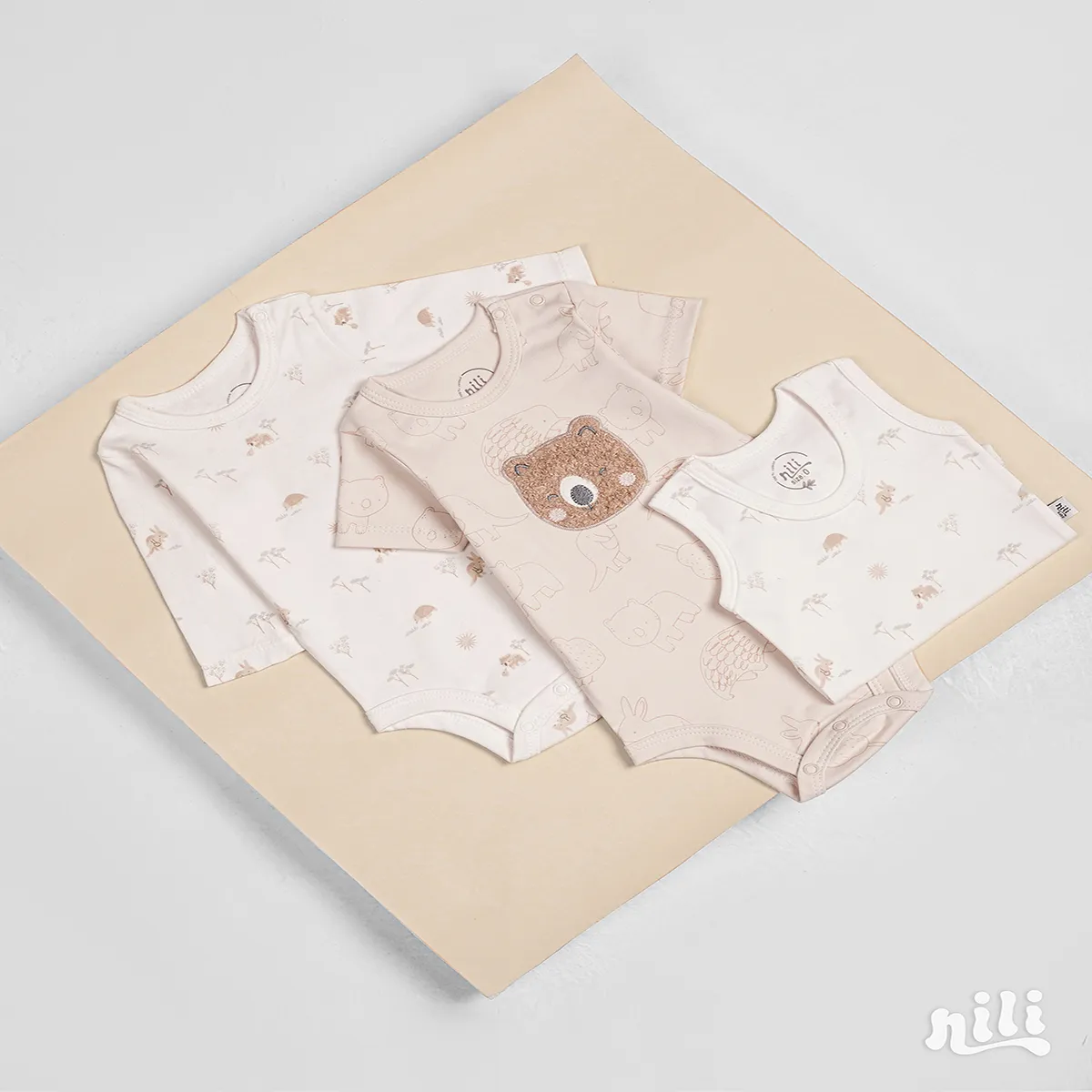 زیر دکمه آستین کوتاه طرح کانگورو و دوستان 9817