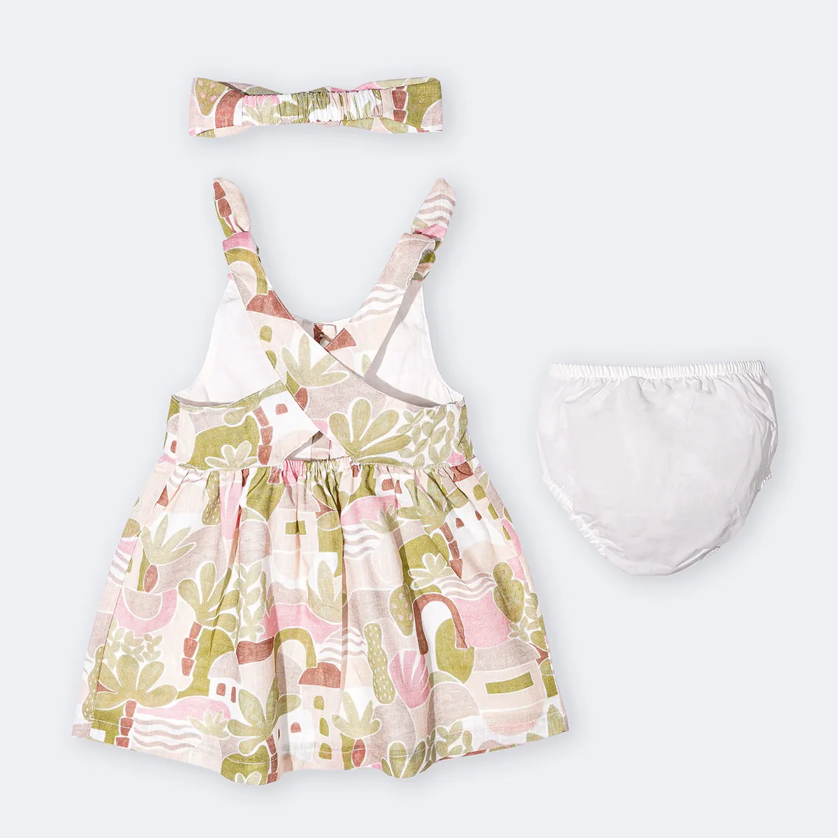 پیراهن دخترانه با تل و شورت طرح لارا کد 141431