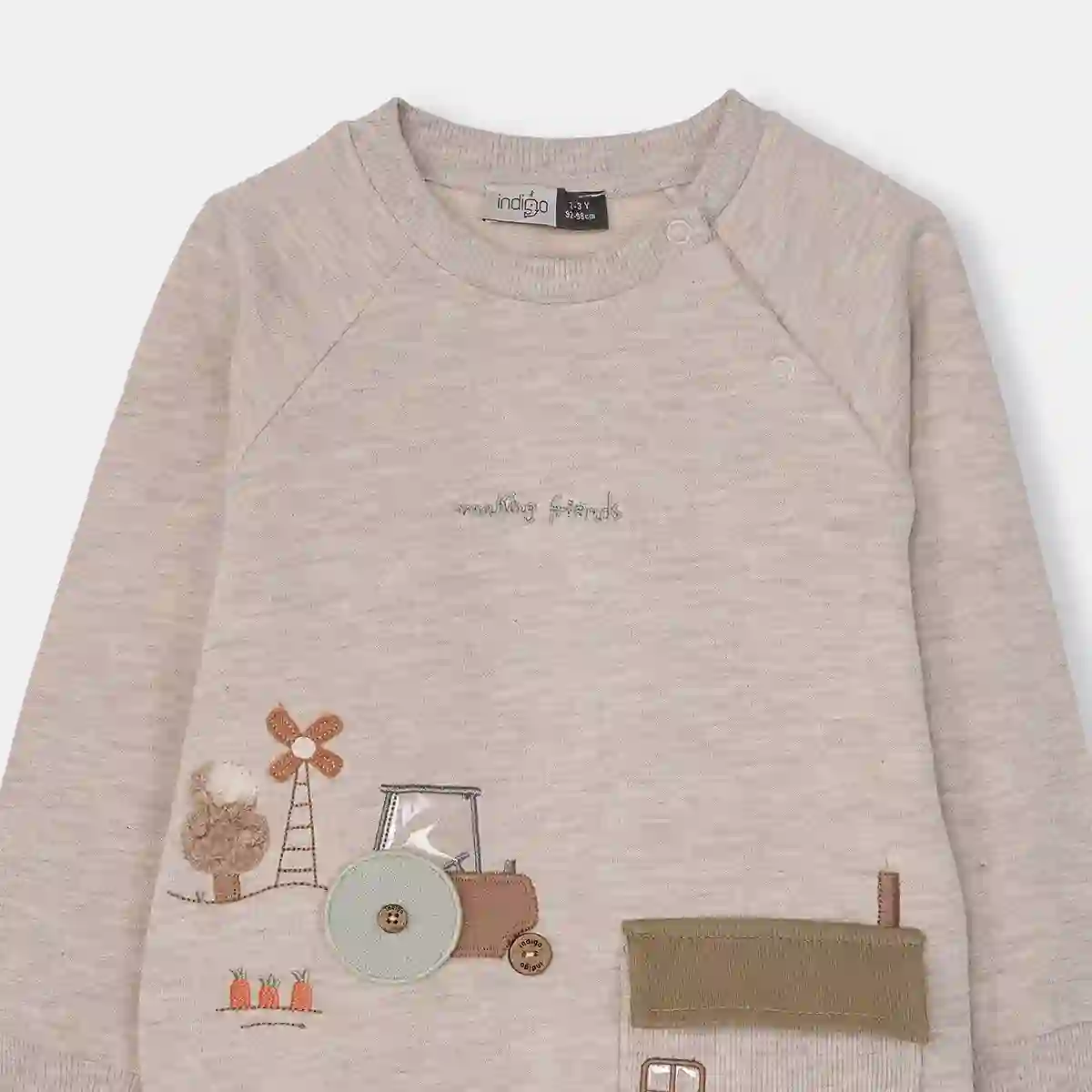 بلوز آستین بلند و شلوار پسرانه طرح مولین کد 24222