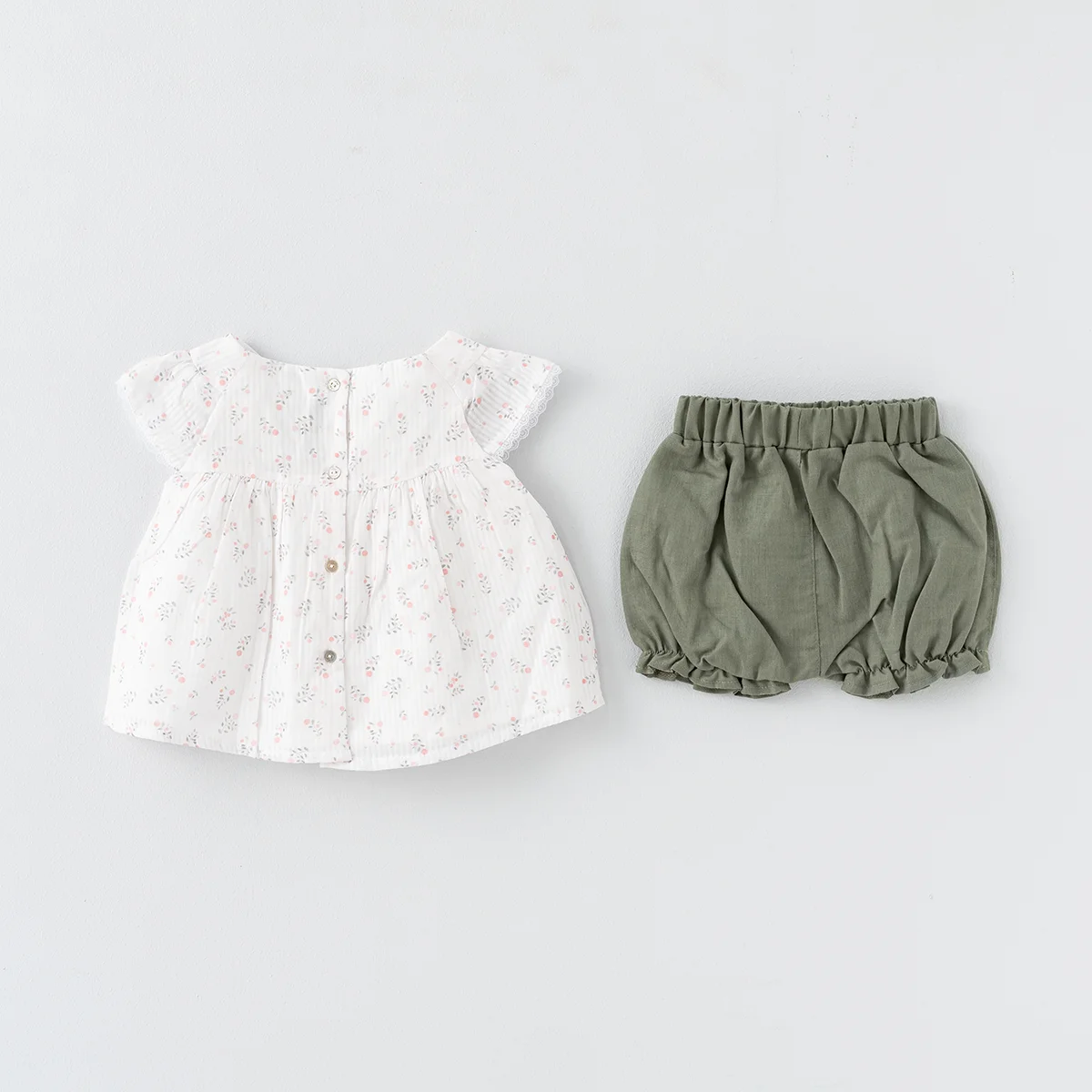 بلوز و شلوارک دخترانه با تل طرح پانیذ کد 13129