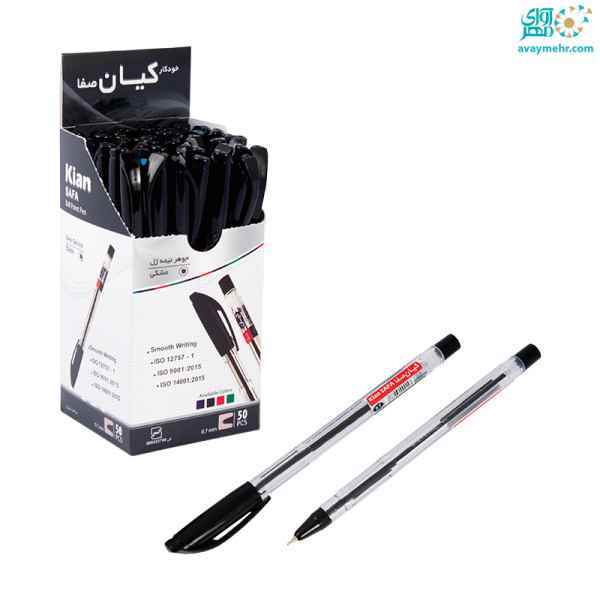 خودکار کریستال مشکی 0-7 کیان 50 عددی