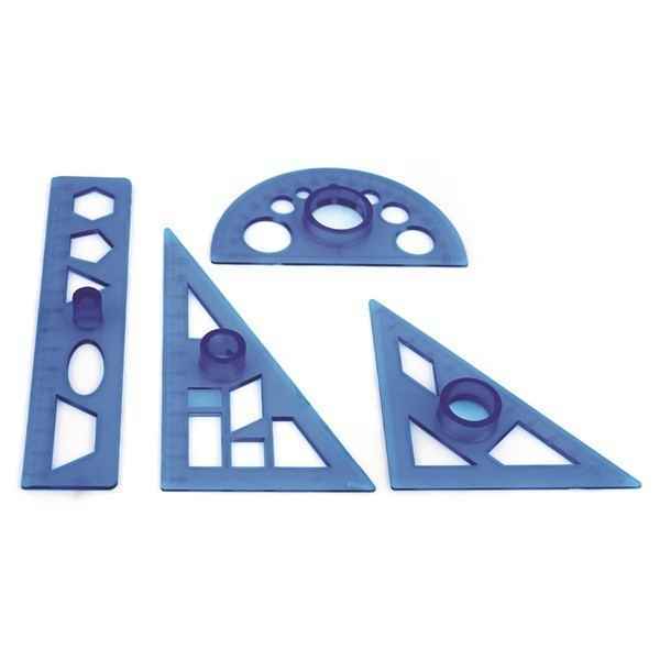 خط کش 4 تیکه تو در تو kt4 فرمی نو  بسته 24 تایی