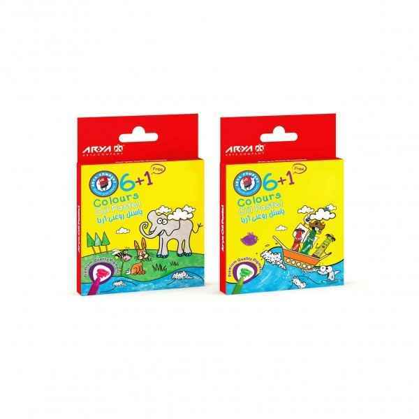 پاستل 1-6 رنگ مقوایی مدل2024 آریا  12 جعبه