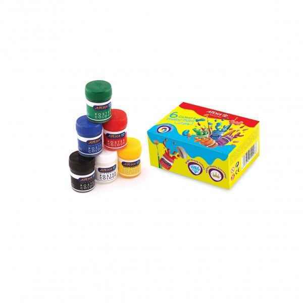 گواش 6رنگ مقوایی مدل4027 آریا  6 عددی