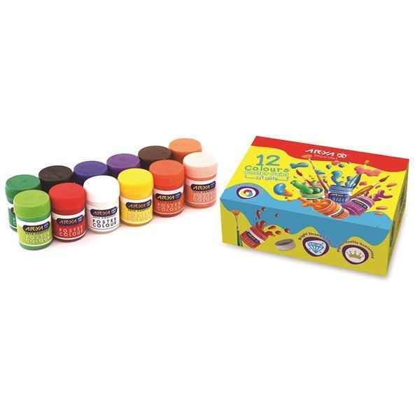 گواش 12رنگ مقوایی مدل 4028 آریا 12 جعبه