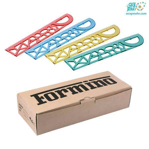 خط کش 30 سانت نقاله دار ژله ای فرمی نو 60 عددی