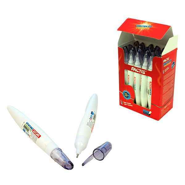 لاک غلط گیر قلمی12 میل بدنه سفیدکد 283 فکتیس بسته 24 عددی