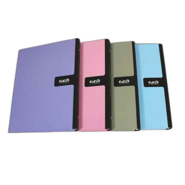 کلاسور 100 برگ 26 حلقه قفل پلاستیکی چرمی  کیمیا