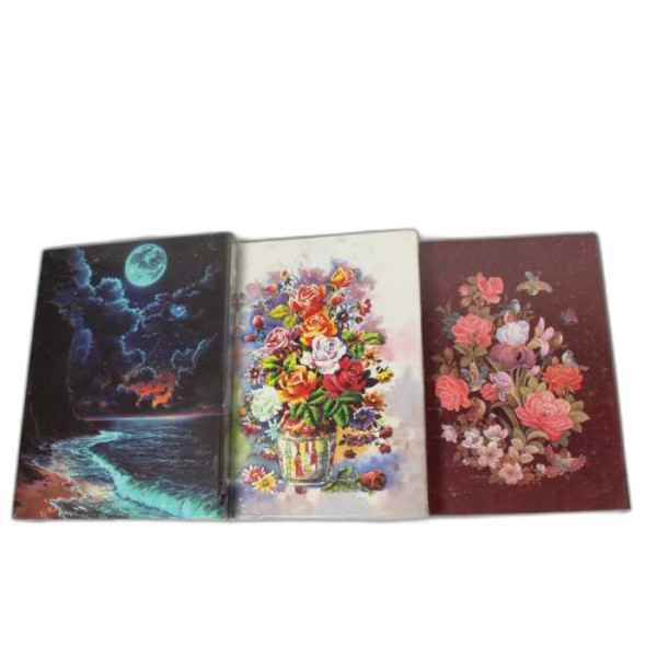 کلاسور 100 برگ 26 حلقه قفل فلزی طرح جور طرفه تک عددی