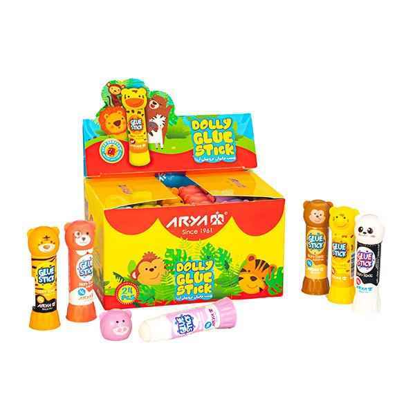 چسب ماتیکی 8 گرم عروسکی مدل8024 آریا  24 عددی