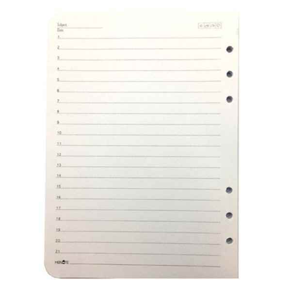 کاغذ کلاسور 6 حلقه 1-8 سایز 1712 100 برگ مستر نوت یک بسته