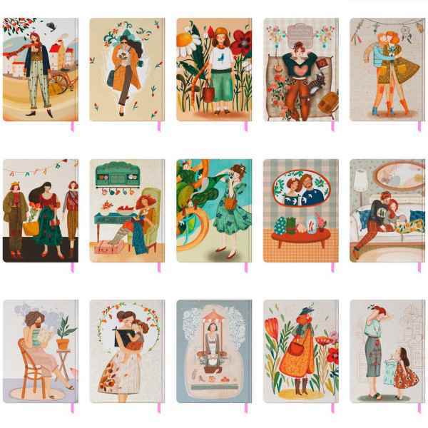 پلنر 120 برگ رنگی هفتگی جیبی دوختی جلد سخت مستر نوت  یک جلد