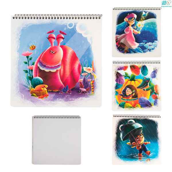 دفتر نقاشی 30 برگ خشتی  کتیبه یک جلد