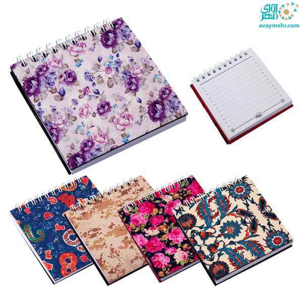 یادداشت جلد پارچه ای فومی فنری 1010  بهشت