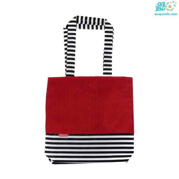 ساک دستی مخمل راه راه 212 روکو یک عددی