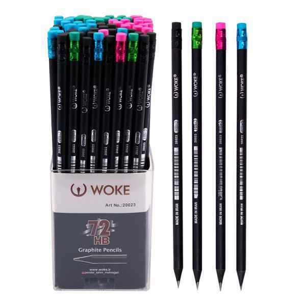 مداد 3 گوش پاک کن دار کد 20013 ووک 144 عددی