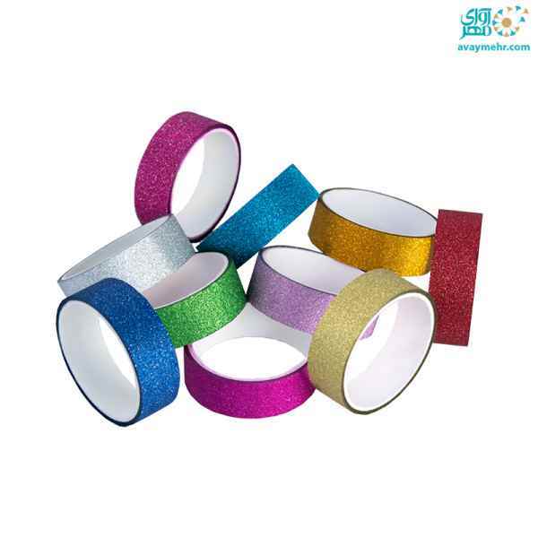چسب رنگی لیزری متفرقه 12 عدد