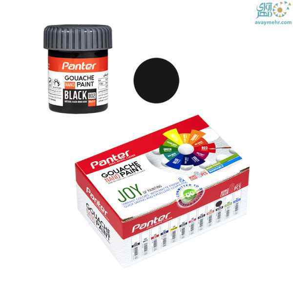 گواش نانو مشکی 802 پنتر 6عدد