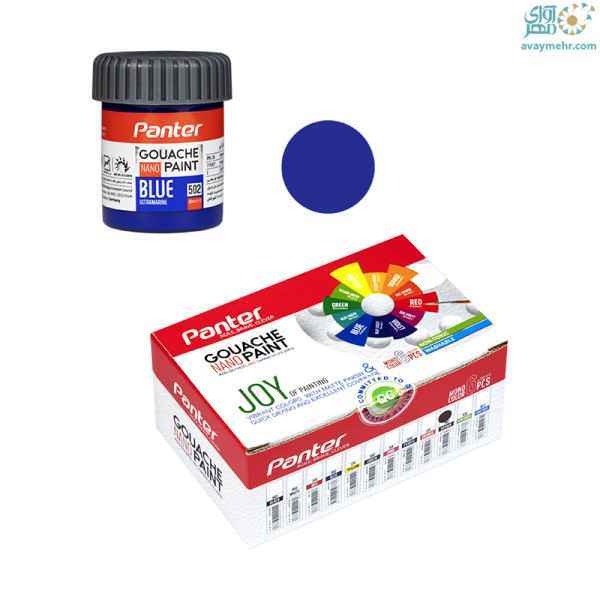 گواش نانو آبی 502 پنتر 6 عدد