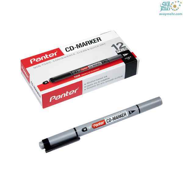 ماژیک سی دی دوسر مشکی پنتر 12 عددی