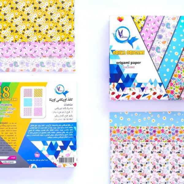 کاغذ مخصوص اوریگامی گلدار 1515 اوریکا 48 برگ