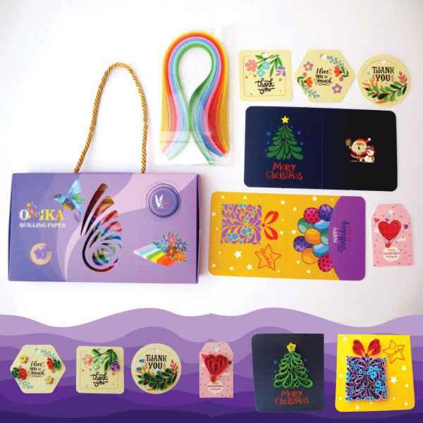 پک کاغذ ملیله و کارت تشکر 300-5 کودکان 10- اوریکا 150 برگ