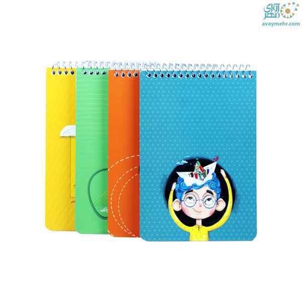 دفتر یادداشت 80 برگ فنری 1-8 زانیس تک جلدی