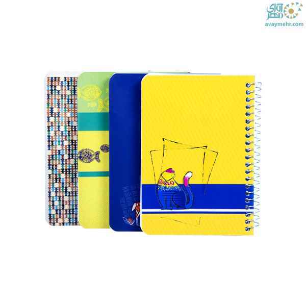 دفتر یادداشت 80 برگ فنر از بغل خبرنگاری 813کدf زانیس تک جلدی