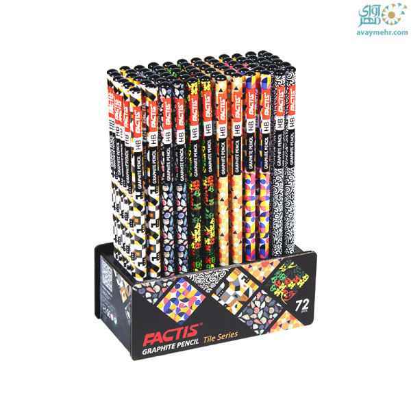 مداد مشکی طرح کاشی فکتیس 72 عددی