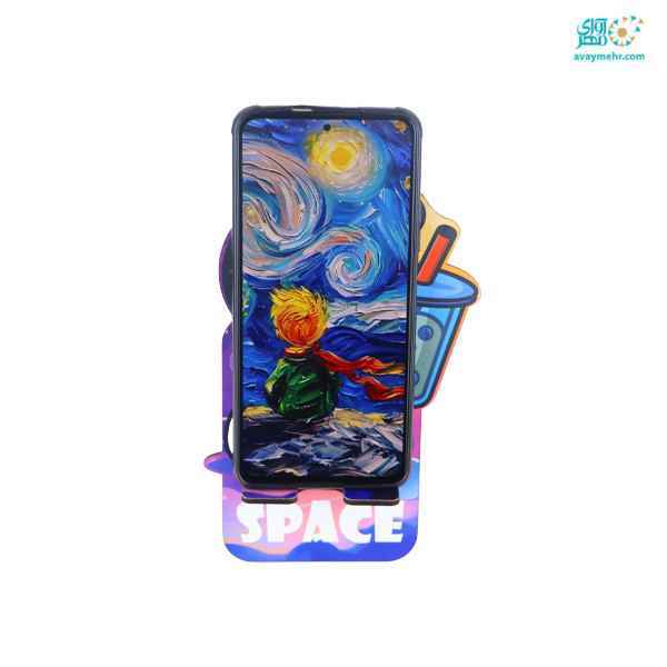 جاموبایلی چوبی رومیزی فضایی دکمه یک عدد