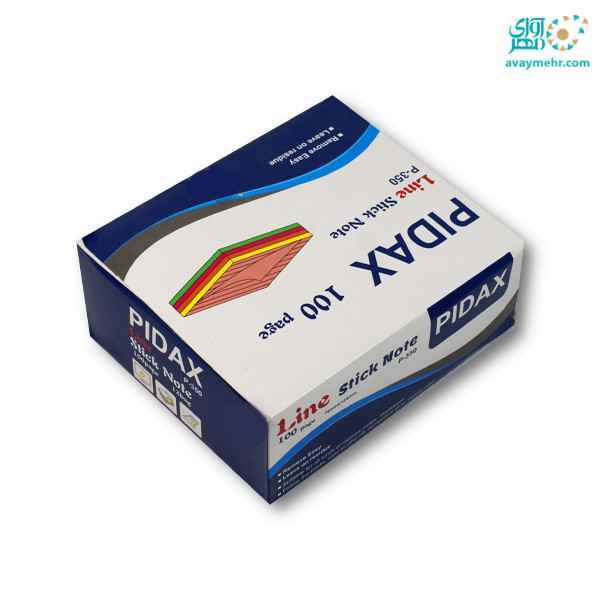 استیک نوت رنگی خط دار100 برگ 12575 پیدکس p350 12 عدد