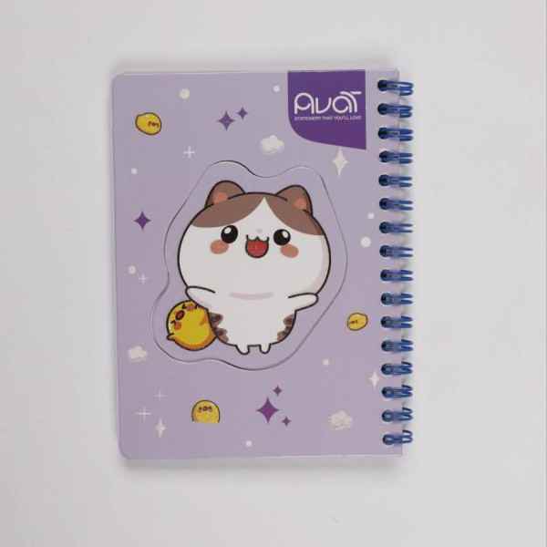 دفتر یادداشت فنر دوبل 1015 استیکری 6905 آوات 40جلدی