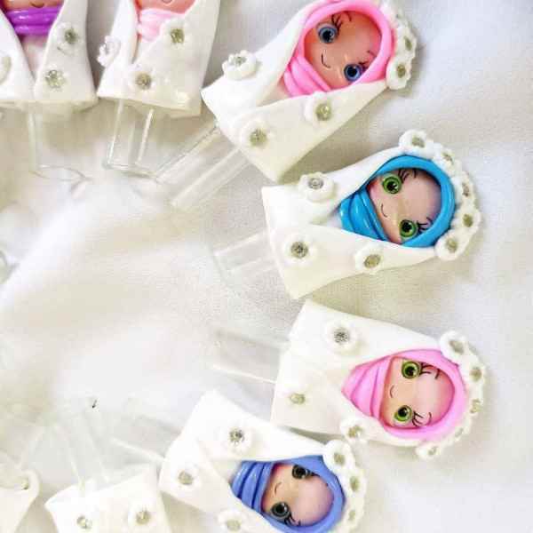 سرمدادی عروسکی خمیر چینی متفرقه 50عددی