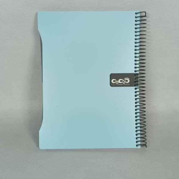 دفتر 100 برگ فنری دیوایدر دار وزیری طلقی 1623 کیمیا تک عددی