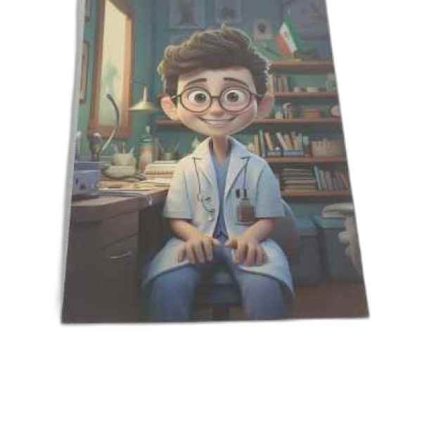 دفتر 50 برگ ته چسب تک خط گلاسه بچه های ایران هدهد تک جلدی