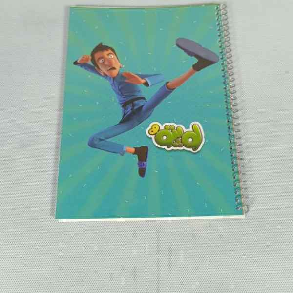 دفتر 50 برگ فنری تک خط گلاسه لوپتو هدهد تک جلدی