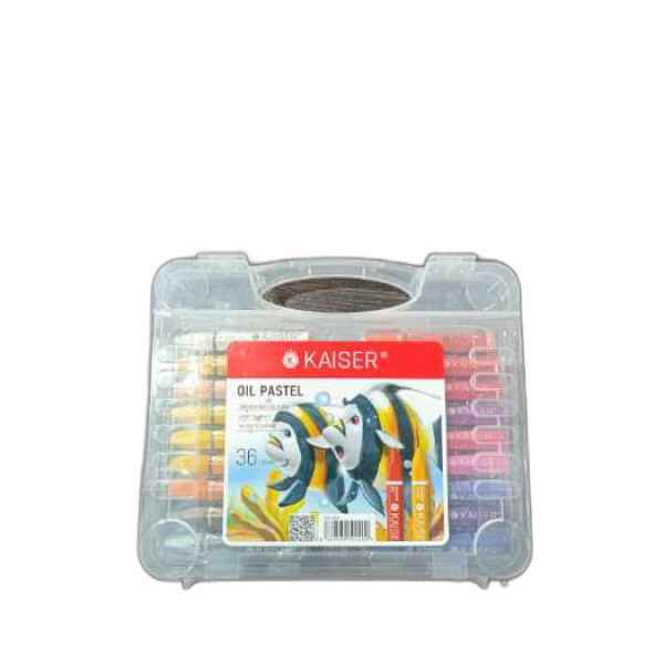 پاستل روغنی 36 رنگ کیفی sk463 کایزر 6 عددی