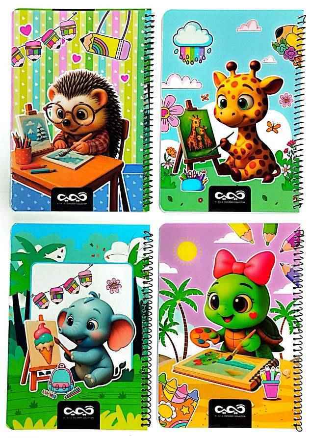 دفتر نقاشی 50 برگ فنری اکونومی نیلون کیمیا