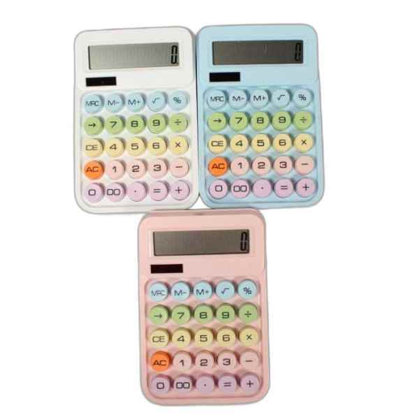 ماشین حساب 12 رقمی رنگی 2809c صبا تک عددی