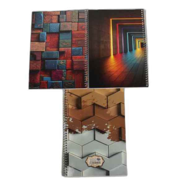 دفتر شطرنجی 50 برگ یک سانت طرفه تک جلدی