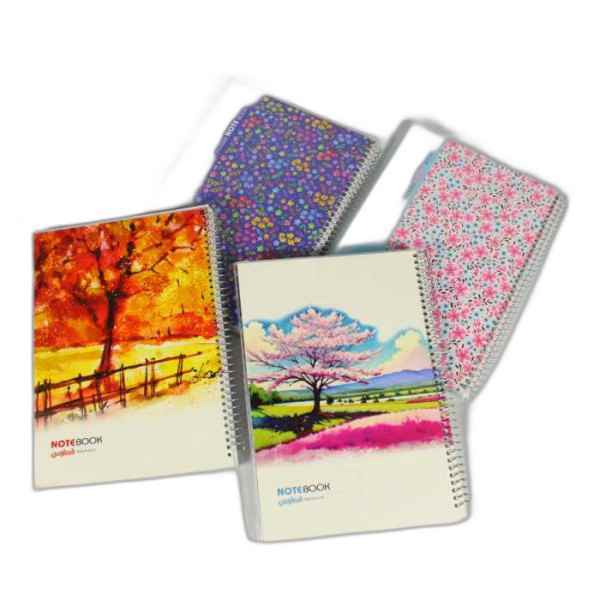 دفتر 80 برگ فنری مجلد طرح طبیعت 231 فطرس