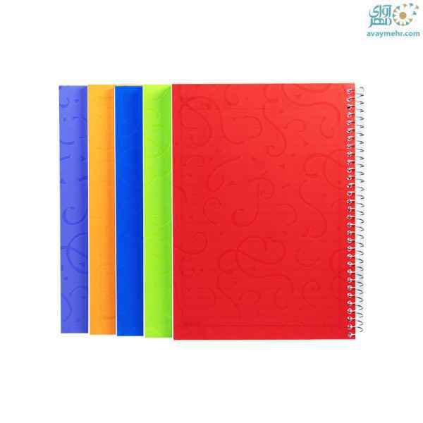 دفتر 50 برگ تک خط فنری طلقی ساده امید دیمو