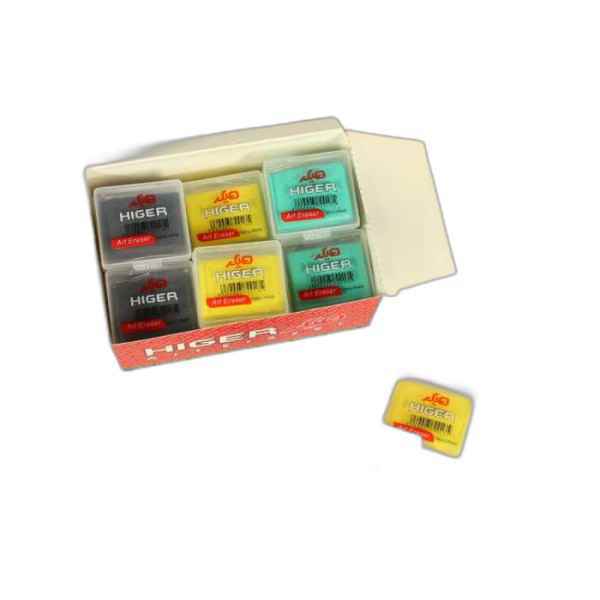 پاک کن رنگی معطر قابدار خمیری هیگر 24 عددی