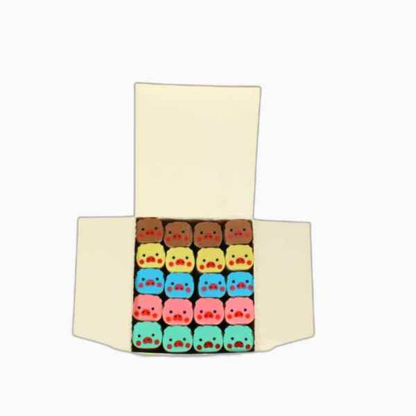 پاک کن رنگی معطر طرح خوک هیگر 20 عددی