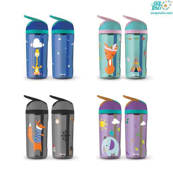 قمقمه 550ml حیوانات 6537 شوتای 12 عددی