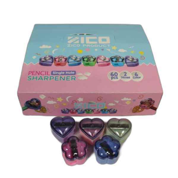 تراش درب دار طرح گل و قلب زیکو 60 عددی