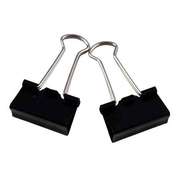 گیره دوبل 32mm مشکی bc 103 پنتر   بسته 12 عددی