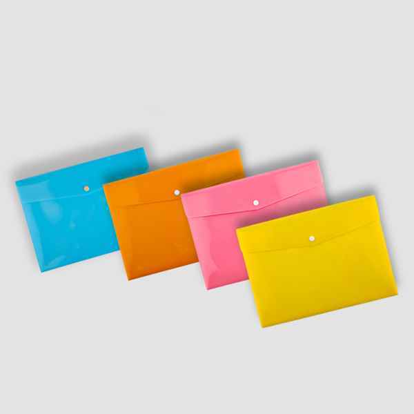 پوشه دکمه دار a4 پلاستیکی مدل jm 1007 پارسیکار شیرینگ 12 عددی
